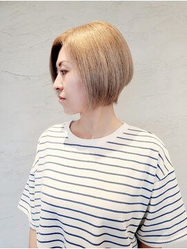 フォーカス 南流山店(FOCUS) 前下がりミルクティーベージュ