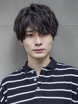 【Men's】マロンブラウンジェットモヒカンスパイキーショート