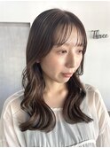 【Three萩原/miya/大分】大人カラーと巻き髪スタイル