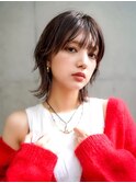 【GEEKS渋谷】顔周りレイヤー/ウルフカット/20代30代/ネオウルフ