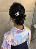【オシャドロ/京田辺/新田辺】【卒業式】編み込みアップ