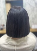 白髪ぼかしカラーボブ
