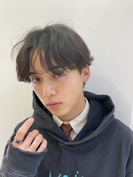 ネオリーブウリ 二子玉川店(Neolive uri) ダークアッシュニュアンスパーマ韓国マッシュスペインカール