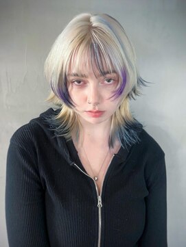 アルバム 銀座(ALBUM GINZA) ウルフレイヤー前髪カット韓国ヘア美髪_F0815