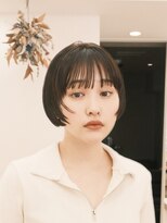 ガーデンヨコハマ(GARDEN YOKOHAMA) ショート チェリーブラウン デジタルパーマ 丸型 卵型 四角