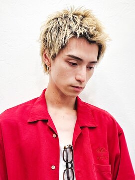 ボタンヘアー 日吉(BoTaN HAIR) スパーキーショート/ハイトーン/短髪/メンズ/フェザーショート