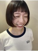 ぷつっとボブ/短めバング