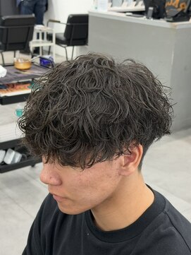 オーバルバイアピッシュ(OVARL by apish) 波巻きパーマ/メンズパーマメンズカット波巻きスパイラル