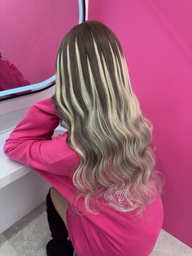 ロサ ファイブヘアー(Rosa..5Hair) ハイトーンエクステMIX！バレイヤージュstyle！