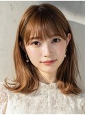 クラゲヘアー/小顔に見せるヘア/ココアベージュ/木更津