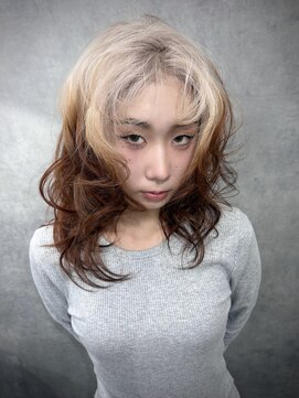 いろあそび 八王子 【ルーツカラー】ホワイトベージュ×ブラウン