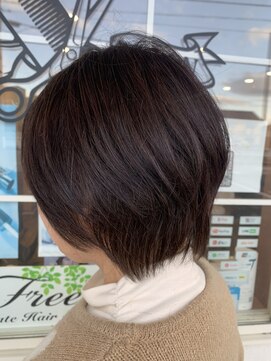 フリー(Free) 40代50代60代◎前下がりショートヘア/ショートボブ/前下がりボブ