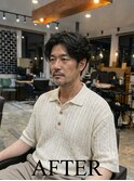 白髪染め×大人のフェザーパーマ
