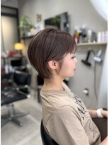 トウ(tou.)&nbsp;大人可愛い/くびれショート/白髪ぼかしベージュ