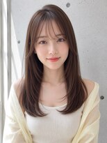 ノア 三宮店(NOA)&nbsp;【NOA】韓国ロングレイヤー×顔まわりレイヤー×透明感ブラウン
