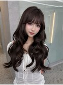 【祖慶美優】韓国風ロングレイヤー×艶暗髪カラー