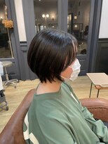 ラポール 蟹江(RAPPORT) 【髪質改善】丸みショートボブ◇ツヤ髪で朝ラク時短スタイル