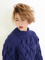 アース 上野店(HAIR&MAKE EARTH) ハイトーンで魅せる☆セミウェットボブ【EARTH上野】