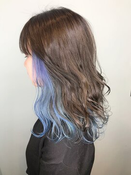 オーティティ(O-TETE) O-tete ブルー系インナーカラーブリーチ