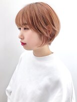 アイティー バイ アルバム 浦和店(IT by ALBUM) オレンジベージュ丸みショート_セシルカット_ba279242