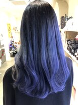 ニューヨークニューヨーク 大久保店(NYNY)&nbsp;ケアブリーチでブルーバイオレット