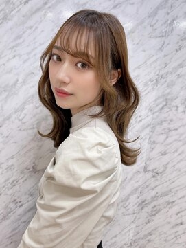 リジェール 金山店 シースルーバンク×韓国風ウェーブヘア