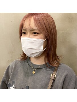 アンジェリカ 難波店(ANGELICA) 【sana】艶ブリーチ　ピンクベージュ