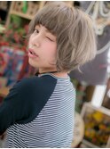フレンチガーリー厚めバング小顔ウルフボブc5大宮10代20代30代