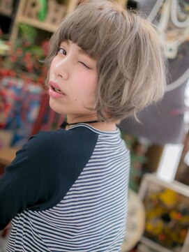 カバーヘア ブリス 大宮西口(COVER HAIR bliss) フレンチガーリー厚めバング小顔ウルフボブc5大宮10代20代30代