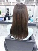 斜めバング/グレージュカラー/デザインカラー/眉毛/銀座/東銀座