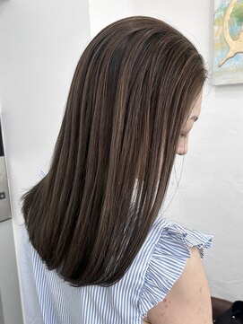 ハーツ(Heart's) 大人女性の白髪ぼかしハイライト×ラベンダーグレージュ