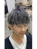 エルオム(EL.HOMME)&nbsp;【RYUYA】マッシュ×ソフトツイスパホワイトメッシュハイライト