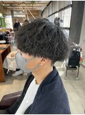 マッシュスタイル波巻きパーマ