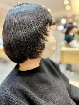 フリップビーアヴェダ(FLIP B AVEDA) 本八幡×マッシュショート×黒髪