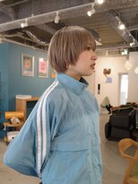 ヨー(Yoh-)&nbsp;【ハイトーンショート/阿部達哉】ブリーチ/ホワイトベージュ