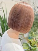 ブリーチなし　オレンジベージュ