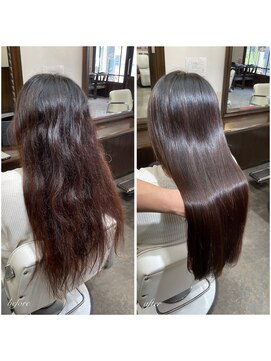 ムーブ(Moob) 癖毛をしっかりおさえて自然なストレートヘアに【別府】