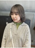 〈くすみ感グレージュカラー〉