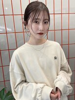 ペレ 梅田(PELE) 前髪/アンブレラカラー/こなれミディ/イメチェン/ウェーブパーマ