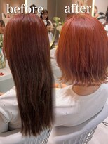 サンド クリア 横浜本店(sand clear)&nbsp;くびレイヤーボブルフネビージュ小顔ワンレンこなれミディ