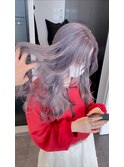 表参道ケアブリーチ・ハイトーンロング・ホワイトアッシュ・原宿