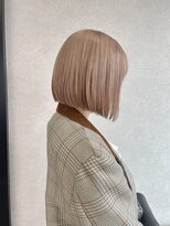 ムク 横浜店(muku)&nbsp;ミルクティーベージュ ベージュカラー ボブ ミニボブ