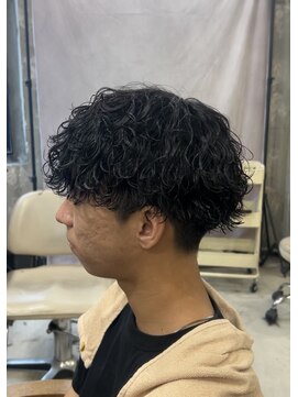 ラクーントウキョウ(RACCOON.TOKYO) 【学生向け】刈り上げマッシュ　波巻パーマ　2way