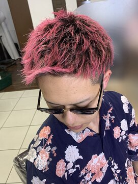 ヘアークリアー 川口鳩ケ谷 ピンクレッドスタイル