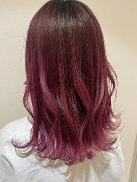エイクス ヘア デザイン×美髪クリニック 千葉(AQs hair design) いちごピンクカラーで可愛さMAX♪小西 輝