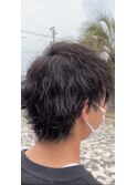 波巻きウルフパーマ