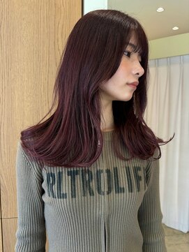 イーズ(ease.) チェリーレッド/顔まわりレイヤー