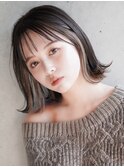 大人可愛い20代30代40代50代ウルフレイヤーボブ丸みショートボブ