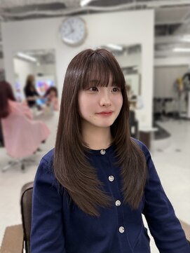 ハピネス 梅田茶屋町店(HAPPINESS) ハイレイヤーカット/韓国ヘア/ブリーチなし/髪質改善/顔まわり