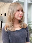 【レイヤーカット】韓国ヘア顔まわりカットロングレイヤー堀江